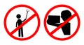 Simple Vector Prohibited Sign, No Selfie, selfi or Self Portrait