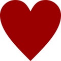 Red Clipart Heart vector Royalty Free Stock Photo