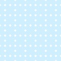 Simple vector seamless pattern. Polka dots, circles, flowers. Blue and white Royalty Free Stock Photo