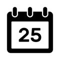 A simple and versatile calendar icon, ideal for dates, scheduling, and time management Royalty Free Stock Photo