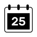 A simple and versatile calendar icon, ideal for dates, scheduling, and time management Royalty Free Stock Photo