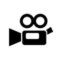 Simple video camera icon