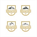 Simple vintage Bold Mountain set with design