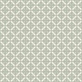 Simple vintage geometric seamless pattern with diamond grid, floral shapes