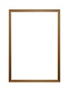 Golden picture, photo or mirror frame Royalty Free Stock Photo