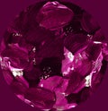 Simple violet abstract background with gemstones - ruby, garnet, tourmaline, alexandrite. Design for backgrounds, covers