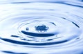 Simple Water Droplets into a Pool Royalty Free Stock Photo