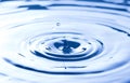 Simple Water Droplets into a Pool Royalty Free Stock Photo