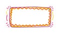 Simple Wavy Rectangle Decorative Frame - Versatile Border, vector design Generative AI Royalty Free Stock Photo