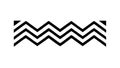 Simple Wavy Zigzag Line Pattern, Abstract Dynamic Texture Element, vector design Generative AI Royalty Free Stock Photo