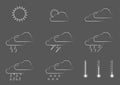 Simple weather icons