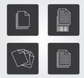 Simple web icon in : office equipment Royalty Free Stock Photo