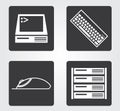 Simple web icon in : office equipment Royalty Free Stock Photo