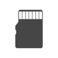 Simple web icon in vector: compact memory card