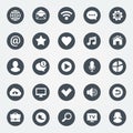 Simple web icons set. Universal web icon to use in web and mobile apps. Royalty Free Stock Photo