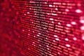 Simple website HTML code with colorful tags in browser view on dark background. Real Html code developing screen. HTML5 in editor Royalty Free Stock Photo