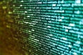 Simple website HTML code with colourful tags in browser view on dark background. Developing programming and coding technologies. Royalty Free Stock Photo