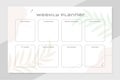 simple weekly planner template to-do list organizer vector illustration