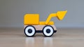 Simple wheel dozer toy