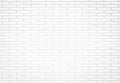 White brick wall texture background in room at subway. Brickwork stonework interior, rock old clean concrete grid uneven abstract Royalty Free Stock Photo