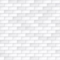 Simple White Brick Wall Seamless Pattern Royalty Free Stock Photo