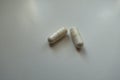 Simple white capsules of magnesium citrate 2 items
