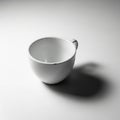 Gradients and highlight the cup s glossy texture emphasizing Royalty Free Stock Photo