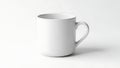 Simple white ceramic mug Royalty Free Stock Photo