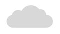 Simple White Cloud Icon for Weather, Digital, & Calm, vector design Generative AI Royalty Free Stock Photo