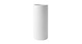 A simple white cylindrical object on a plain white background Royalty Free Stock Photo