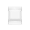 Simple White Glossy Packaging Isolated On Back