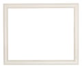 Simple white painted wooden picture frame Royalty Free Stock Photo