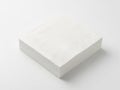 A simple white rectangular block displayed against a plain background Royalty Free Stock Photo