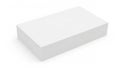 Simple white rectangular block displayed against a plain background Royalty Free Stock Photo