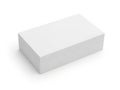 A simple white rectangular block on a flat surface Royalty Free Stock Photo