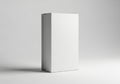 A simple white rectangular box standing alone Royalty Free Stock Photo