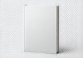 Simple white rectangular box standing on a transparent background Royalty Free Stock Photo