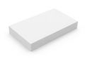 Minimalist white rectangular object on plain background Royalty Free Stock Photo