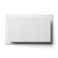 A simple white rectangular object on a plain background with a subtle shadow effect Royalty Free Stock Photo