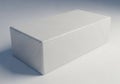 Minimalist white rectangular object on plain background isolated on transparent background Royalty Free Stock Photo