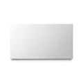 Simple white rectangular object with subtle shadow on plain background Royalty Free Stock Photo