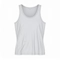 Simple White Sleeveless Tank Top Garment Isolated on White Background Royalty Free Stock Photo