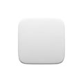 Simple white square object with rounded corners on a plain white background Royalty Free Stock Photo