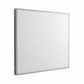 Simple white square object with thin border on plain background Royalty Free Stock Photo