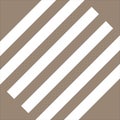 Simple White Strips Inclined Diagonally on Brown Background Great for Food, Textile, Outdoor and Interior Design. Two