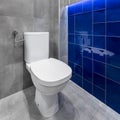 Simple white toilet Royalty Free Stock Photo