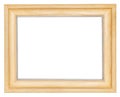 Simple wide wooden picture frame