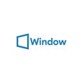 Simple window logo icon graphic design template