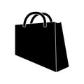 simple women's shopping bag, packaging for food and things, bag icon