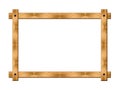 Simple wooden frame